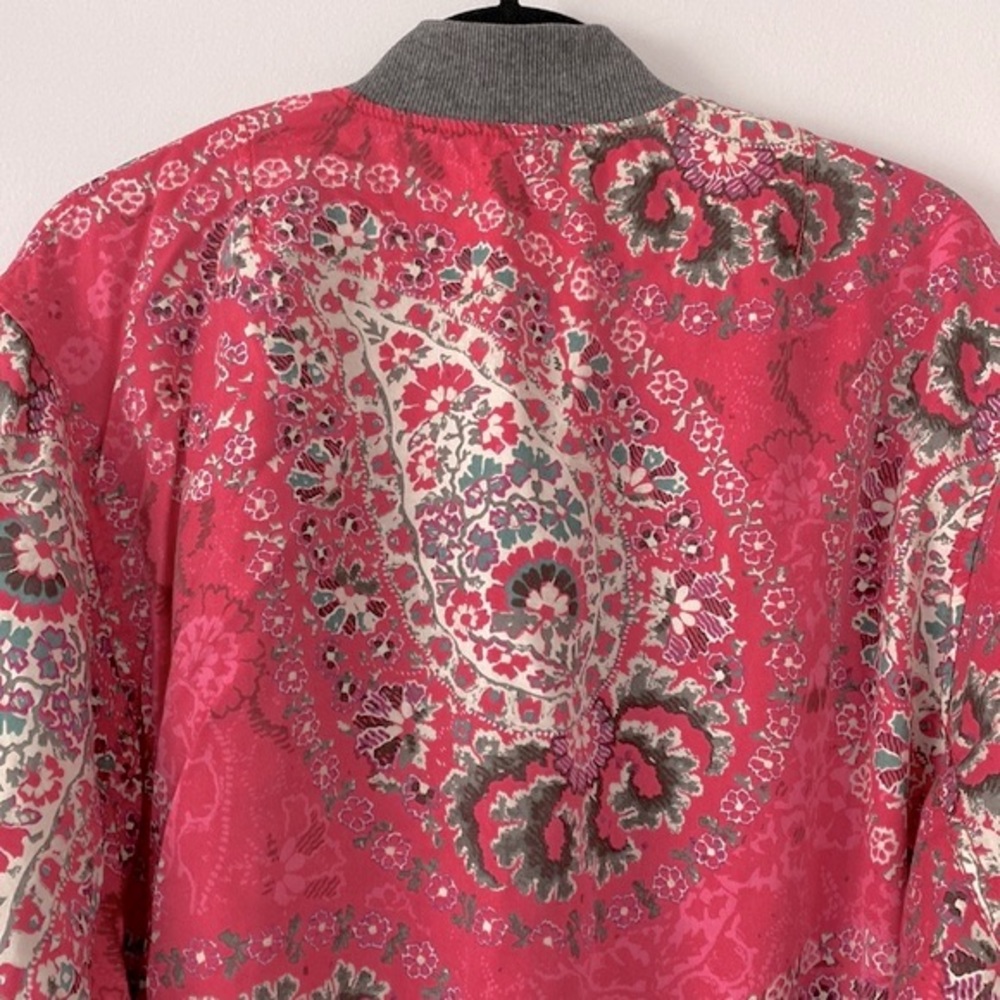 FREE PEOPLE Paisley Print Quilted Bomber Jacket - Picture 10 of 16